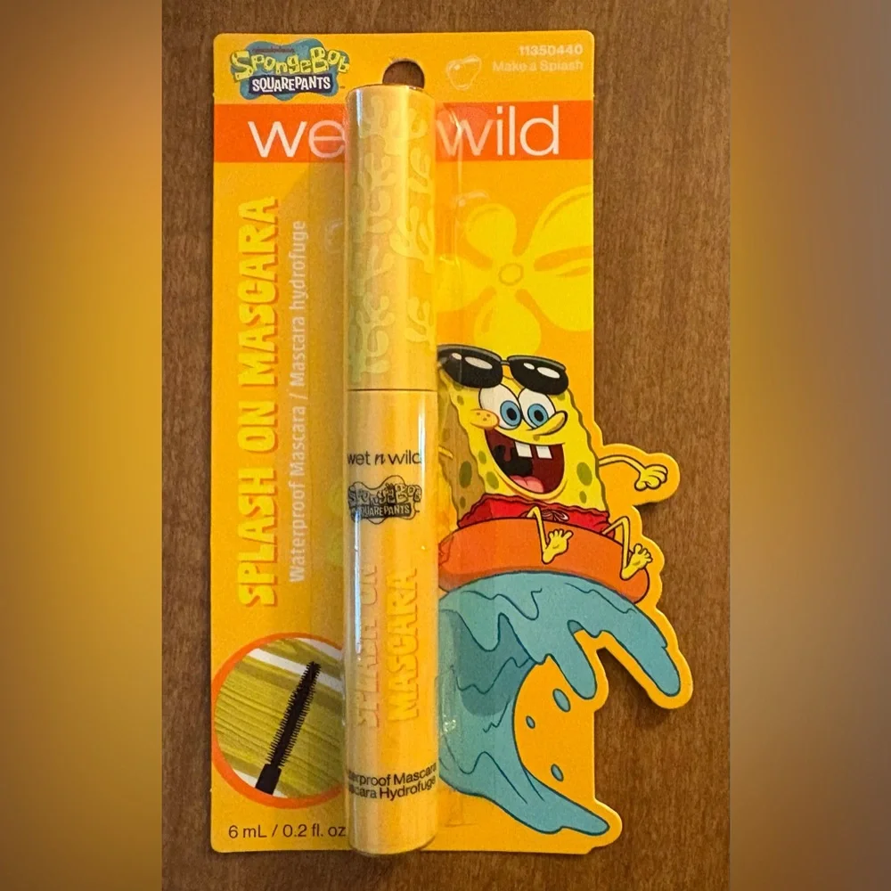 Wet N Wild SpongeBob SquarePants Splash On Waterproof Mascara Lot x3 NEW